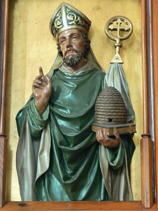 Der Hl. Ambrosius von Mailand ist der Schutzpatron der Wachszieher